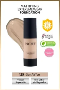 Note Spf 15 Mat Kapatıcı Fondöten