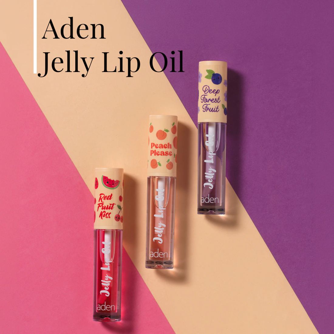 Aden Jelly Lip Oil - Dudak Yağı Strawberry (Çilek)