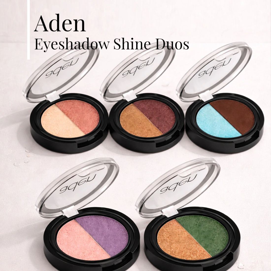 Aden Eyeshadow Shine Duos - Işıltılı Göz Farı İkilisi Beige (Bej)