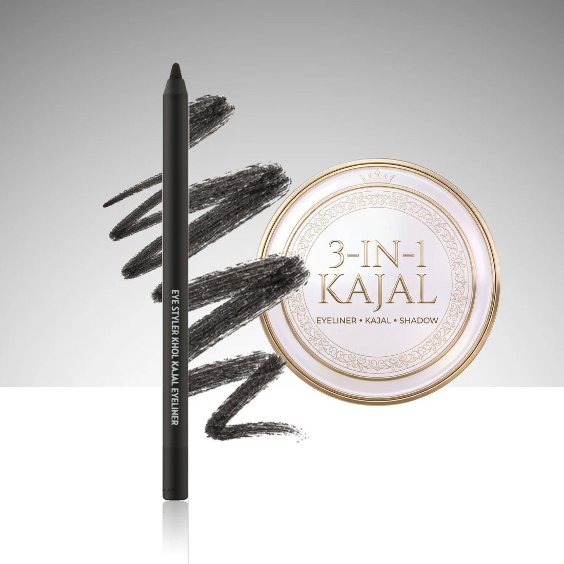 Aden Eyeliner Eye Styler Khol Kajal - Kajal Eyeliner 01 Black (Siyah)