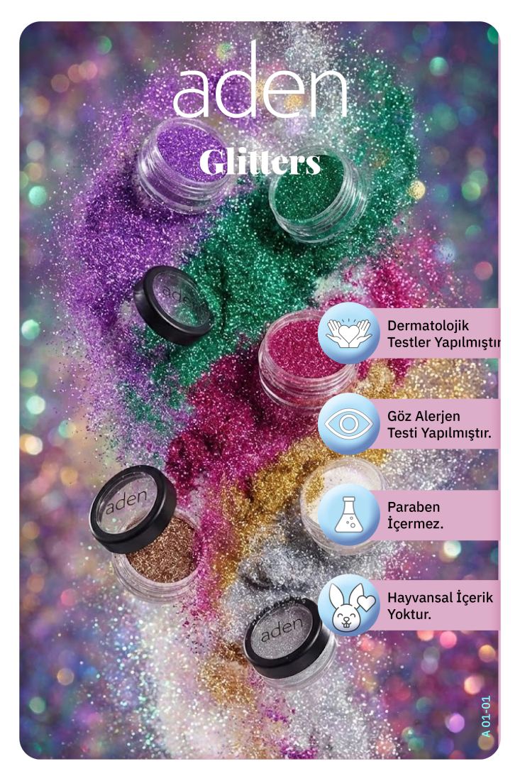 Aden Glitter Powder - Işıltılı Toz Angel (Beyaz)
