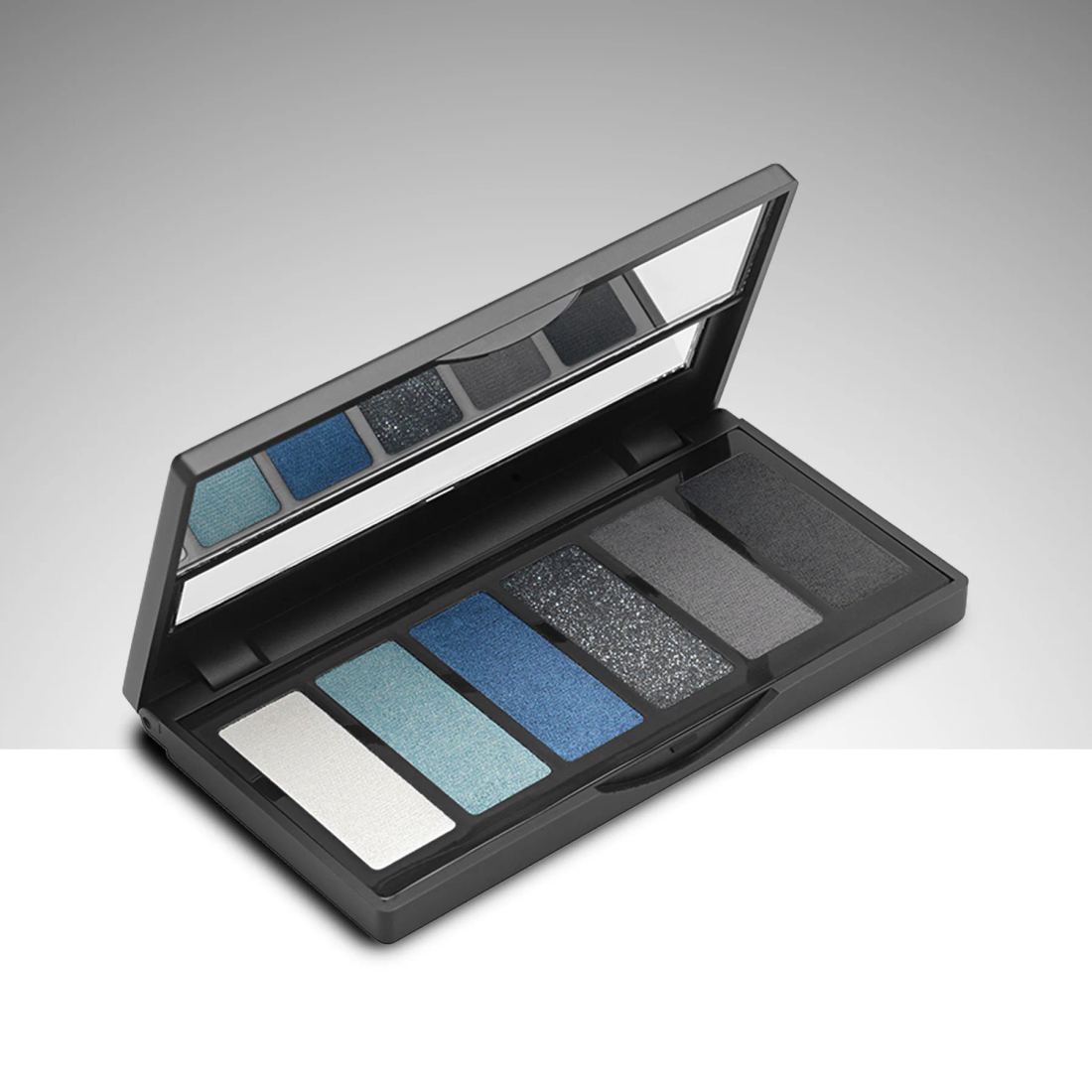 Aden Eyeshadow Palette 6 Shades - 6'lı Göz Farı Paleti Black Blue (Siyah Mavi)