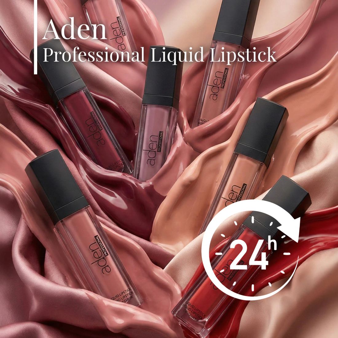 Aden Professional Liquid Lipstick - Profesyonel Likit Ruj 03 Rosie Brown (Gül Kahve)