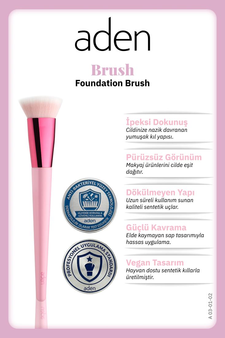 Aden Makyaj Fırçası Foundation Brush / Fondöten Fırçası