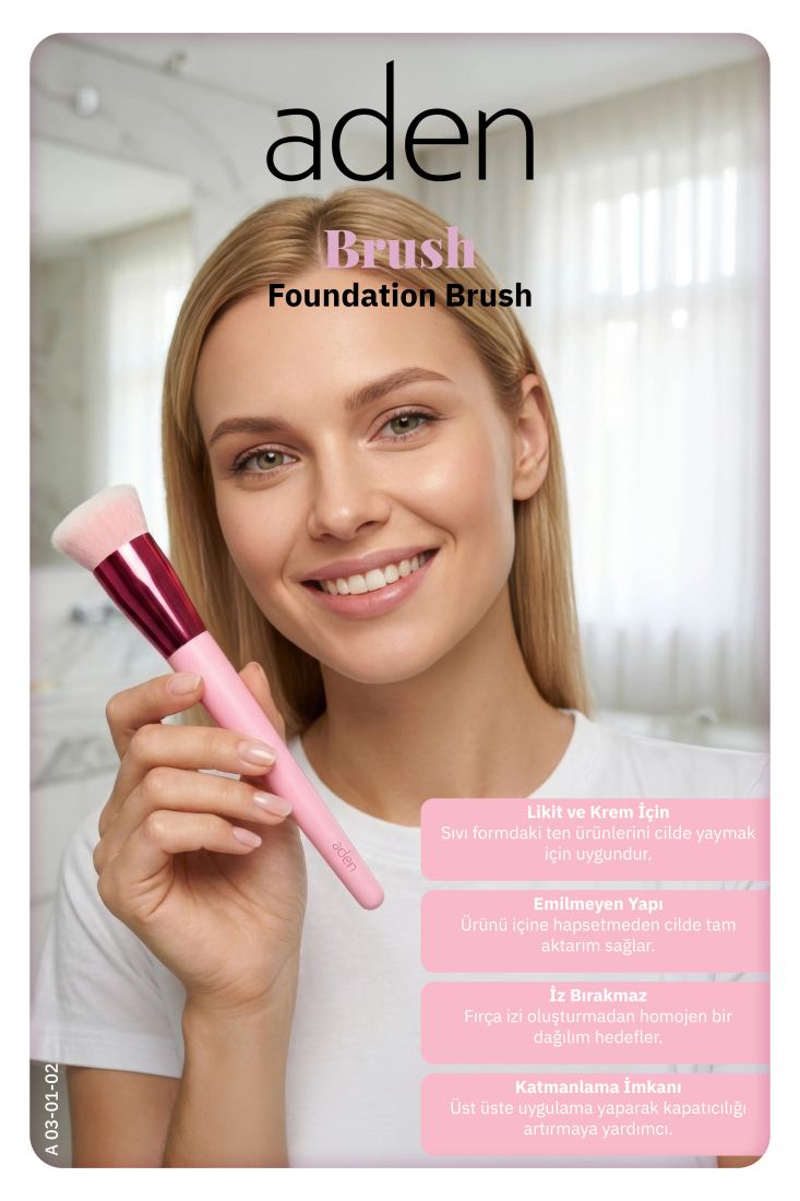 Aden Makyaj Fırçası Foundation Brush / Fondöten Fırçası
