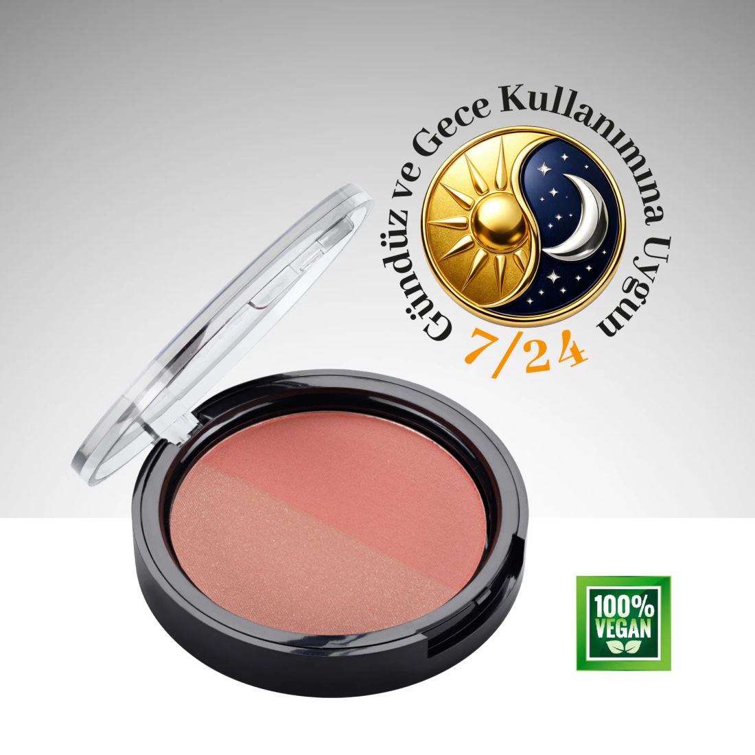 Aden Matte Glow Blusher Duo - Mat Işıltılı İkili Allık Matte Glow Blusher Duo - Mat & Işıltılı İkili Allık
