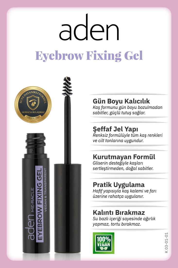 Aden Eyebrow Fixing Gel - Kaş Sabitleme Jeli Standart