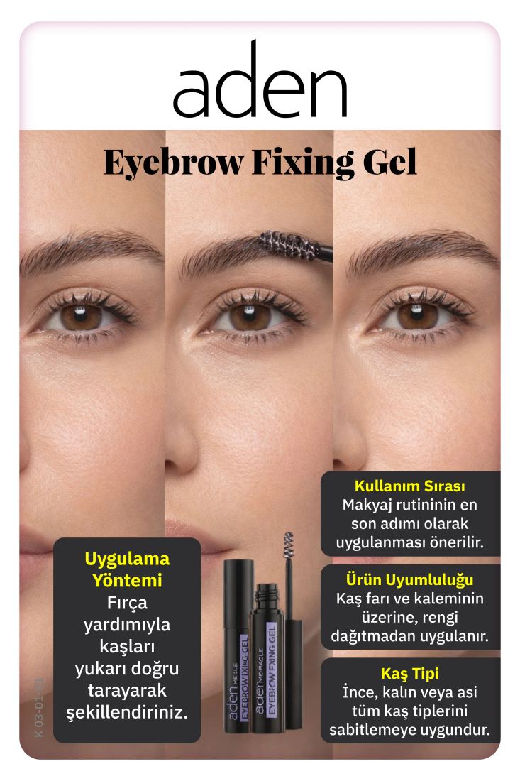 Aden Eyebrow Fixing Gel - Kaş Sabitleme Jeli Standart