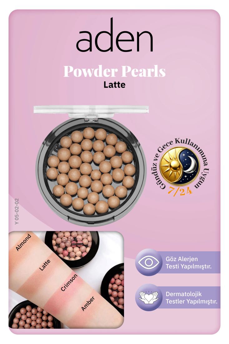 Aden Powder Pearls - Top Allık 02 Latte (Sütlü Kahve)