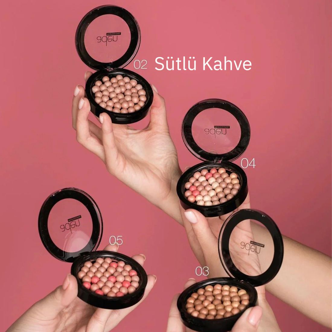 Aden Powder Pearls - Top Allık 02 Latte (Sütlü Kahve)