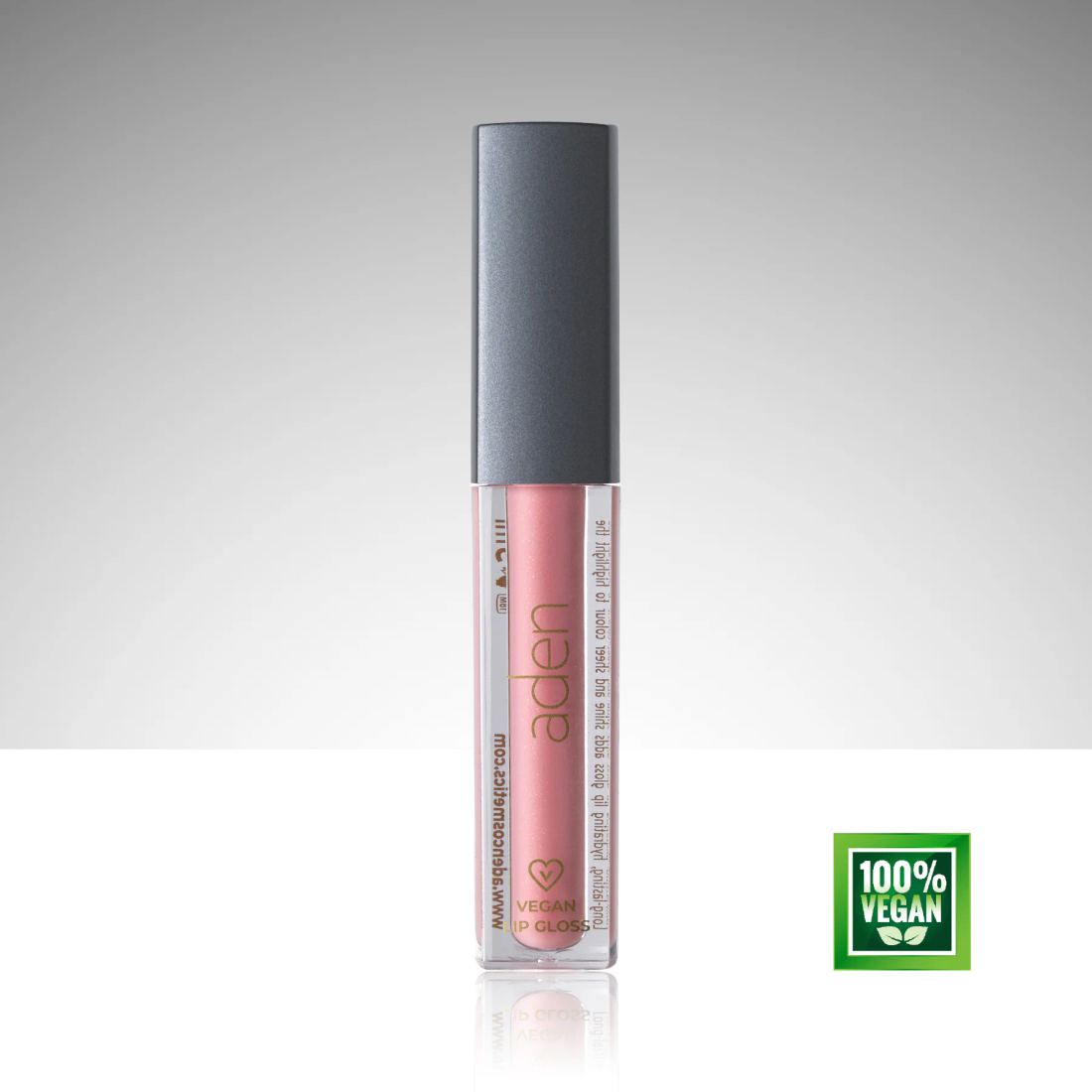 Aden Vegan Lipgloss - Vegan Dudak Parlatıcısı 01 Pale Pink (Soluk Pembe)