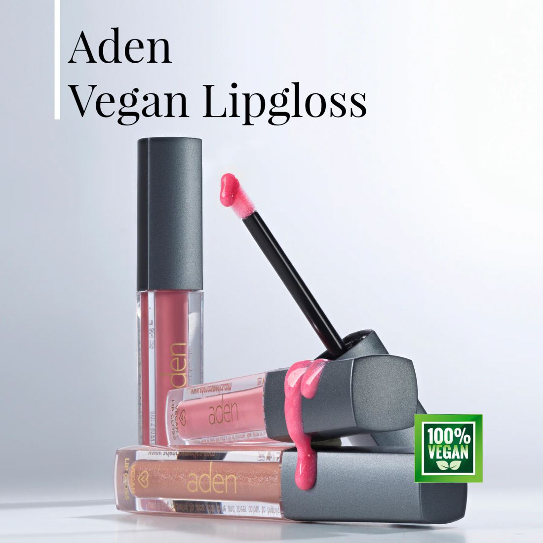 Aden Vegan Lipgloss - Vegan Dudak Parlatıcısı 01 Pale Pink (Soluk Pembe)