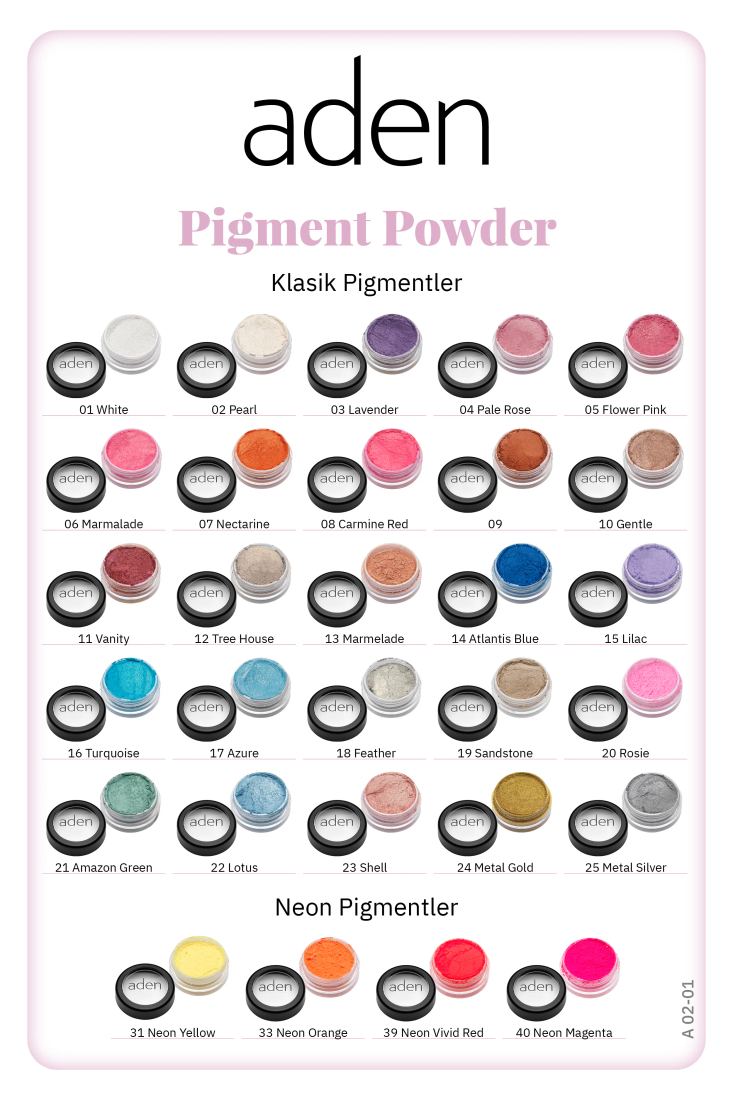 Aden Pigment Powder - Pigment Tozu White (Beyaz)