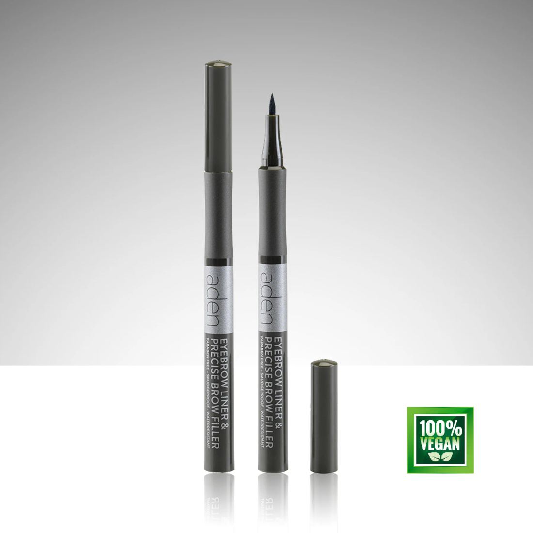 Aden Precise Brow Filler - Hassas Kaş Dolgu Kalemi 02 Ebony (Yoğun Kahve)