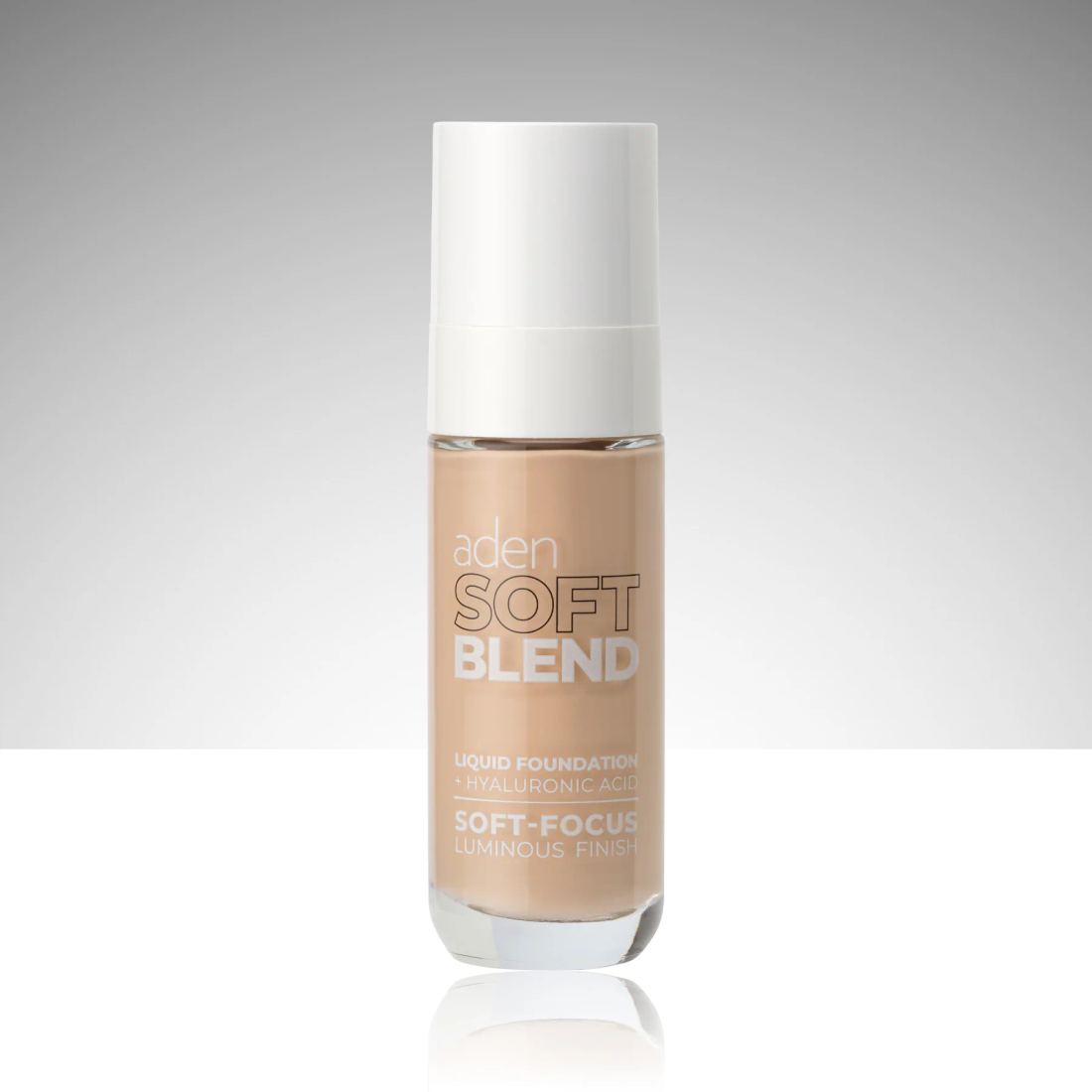 Aden Soft Blend Liquid Foundation 01 Porcelain (Porselen)