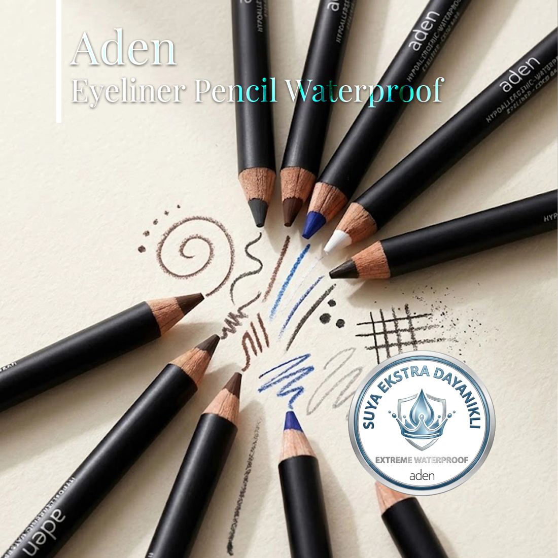Aden Color-me Eye Contour Pencil - Göz Kontür Kalemi White (Beyaz) Standart