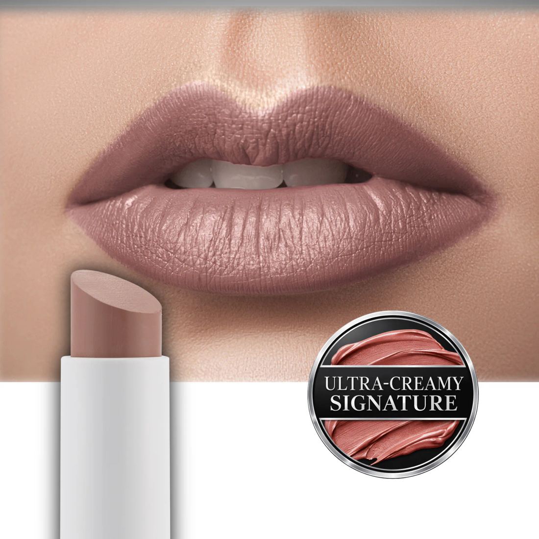 Aden Creamy Velvet Lipstick - Kremsi Kadife Ruj 01 Teddy (Sütlü Kahve)