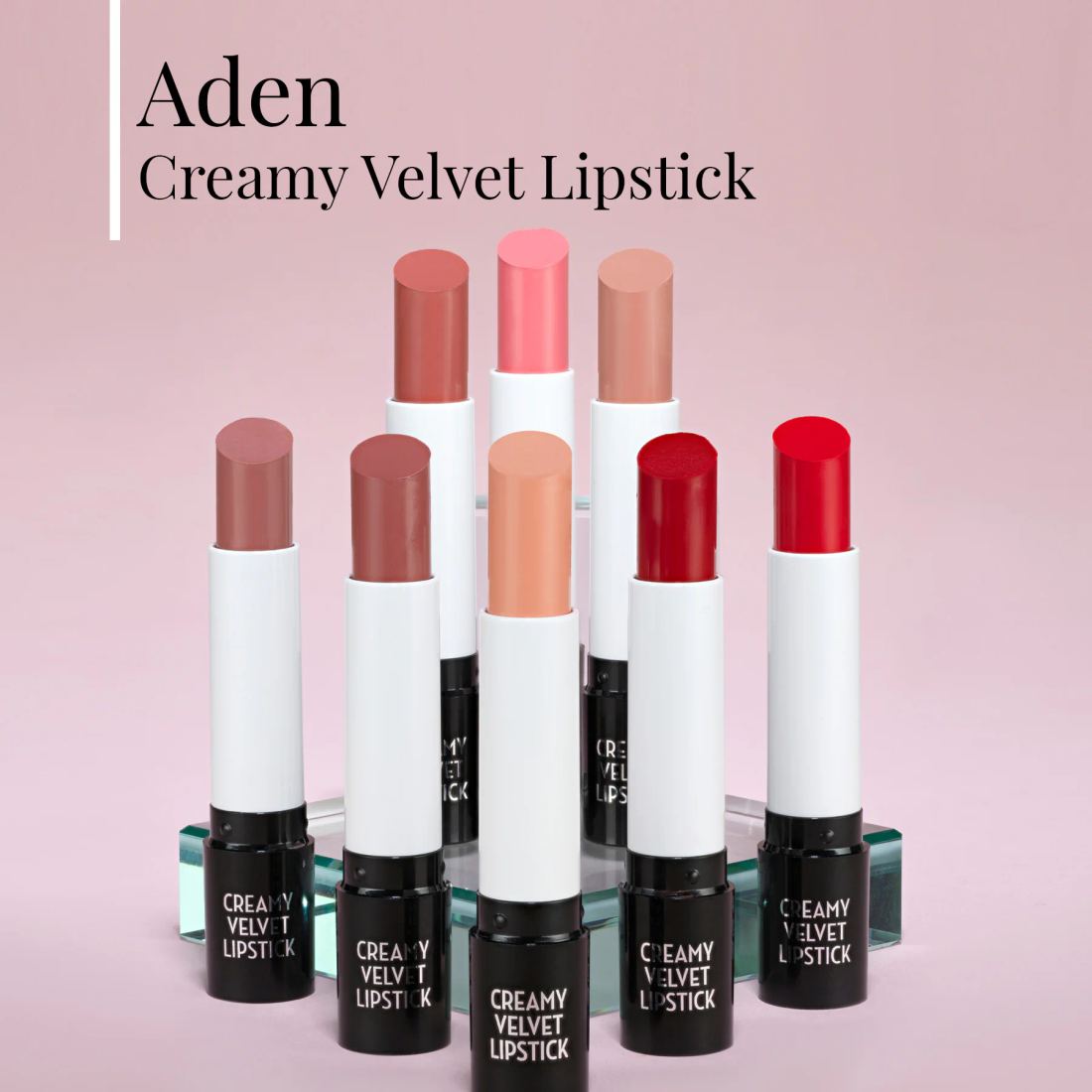 Aden Creamy Velvet Lipstick - Kremsi Kadife Ruj 01 Teddy (Sütlü Kahve)