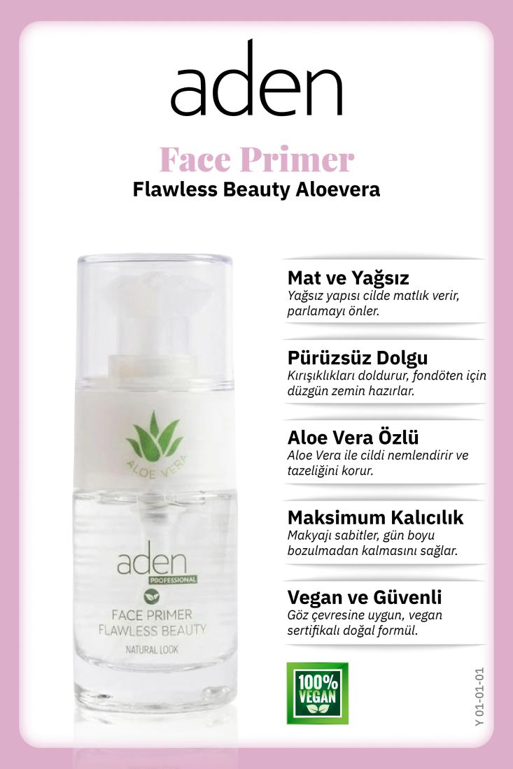 Aden Face Primer - Makyaj Bazı Face Primer / Flawless Beauty 01