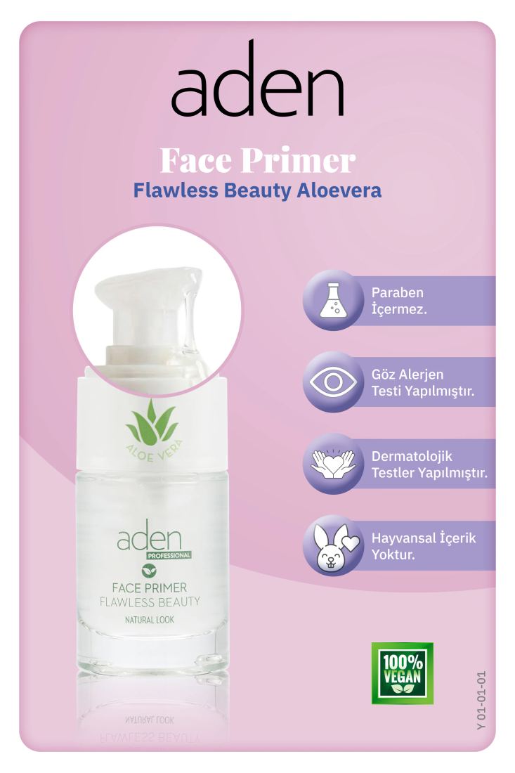 Aden Face Primer - Makyaj Bazı Face Primer / Flawless Beauty 01