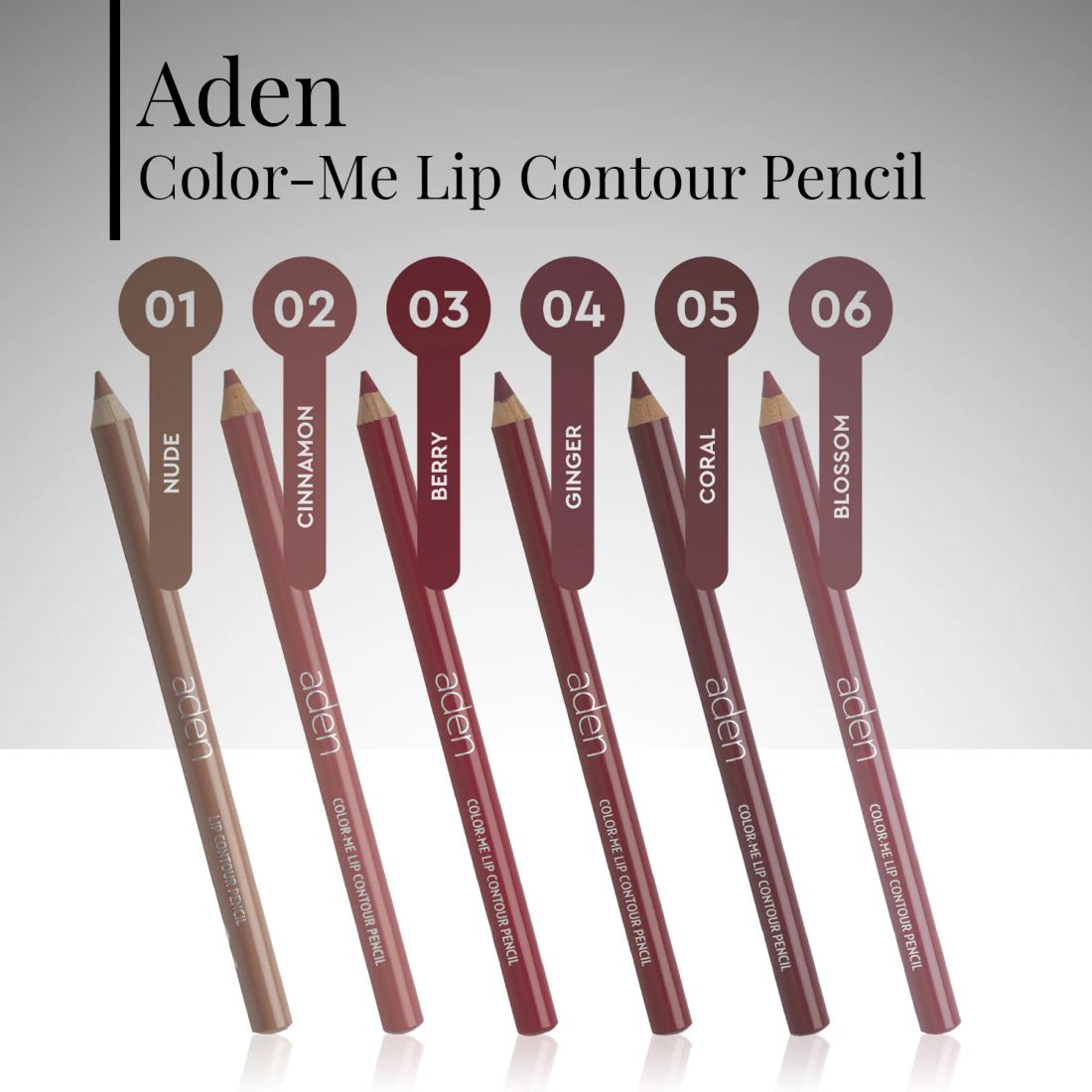 Aden Color-Me Lip Contour Pencil - Dudak Kontür Kalemi 01 Nude (Ten)